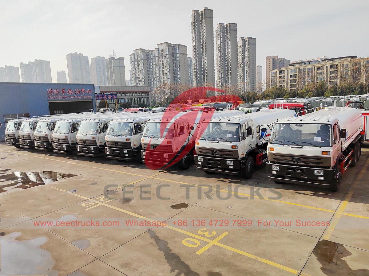 ဂါနာ - CEEC စက်ရုံမှ တင်ပို့သော Dongfeng သံမဏိ ရေတင်ကားကြီး ၁၀ ယူနစ်