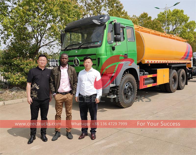 တန်ဇানီးယား - Beiben လောင်စာ တင်ယူသည့် ထရပ်ကား ၂ စီး တင်ပို့ခဲ့သည်